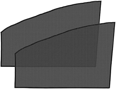 X AUTOHAUX 2pcs Magnetic Car Front Window Sun Shade for Side Windows Automotive Curtain Keep Privacy Sun Protection for Car Trucks Black