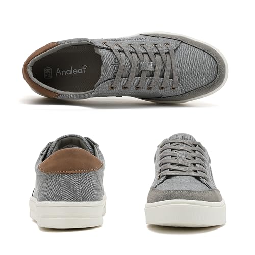 Mens Canvas Sneakers Casual Shoes Low Top Lace Up Shoes4