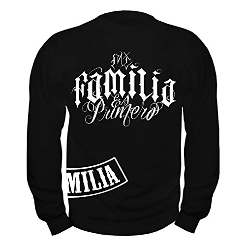 No Fight No Glory Männer und Herren Sweatshirt Mi Familia es Primero Cover