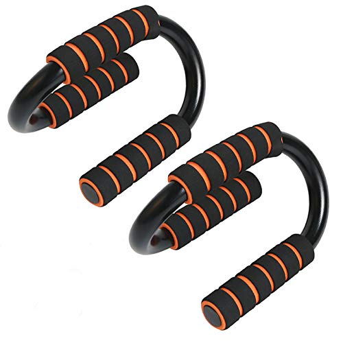 MEYUEWAL Poignées de Pompe,1 Paire Push-up en Acier avec poignées en Mousse et 1 Bras Trainer pour l'entraînement à Domicile Fitness épaules/Bras/Dos/Muscles abdominaux forts