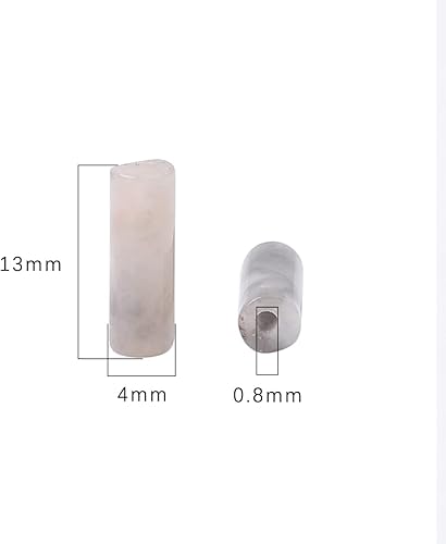 Miniatura 2 de Granos de tubo de ojo de águila natural, cilindro, 0.157x0.512 in, 15.0 in, cuentas de piedra para la fabricación de joyas