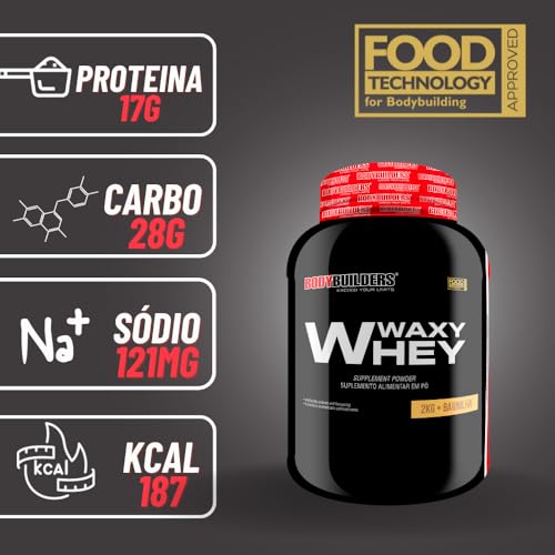 Kit 2x Waxy Whey Baunilha e Chocolate 2kg - Bodybuilders
