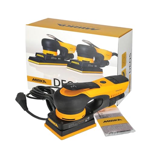 Best Sanders for Doors Reviews
Below I've reviewed each sander in detail — covering what it does well, where it fits in a door-sanding workflow, and exactly who it's best suited for. I've ordered them from my overall top pick down through the specialists, so you can read straight through or jump to the review that matches your needs.
Mirka DEOS Electric Handheld Sander