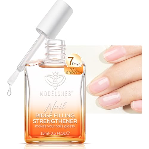 modelones Nail Strengthener Clear Nail Polish strengthener and growth Nail Repair for Damaged Nails Hardener Extra Strong and Growth Natural Nail Care Gifts for Women Concealer Polsih 15ml