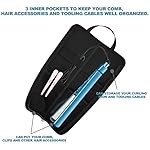 Beautyflier-Premium-Universal-Flat-Iron-Holder-Tavel-Bag-Heat-Resistant-Canvas-Travel-Tote-Bag-for-Hair-Straighteners-Ideal-for-Home-Travel-Use-Fits-Most-Hair-Tools
