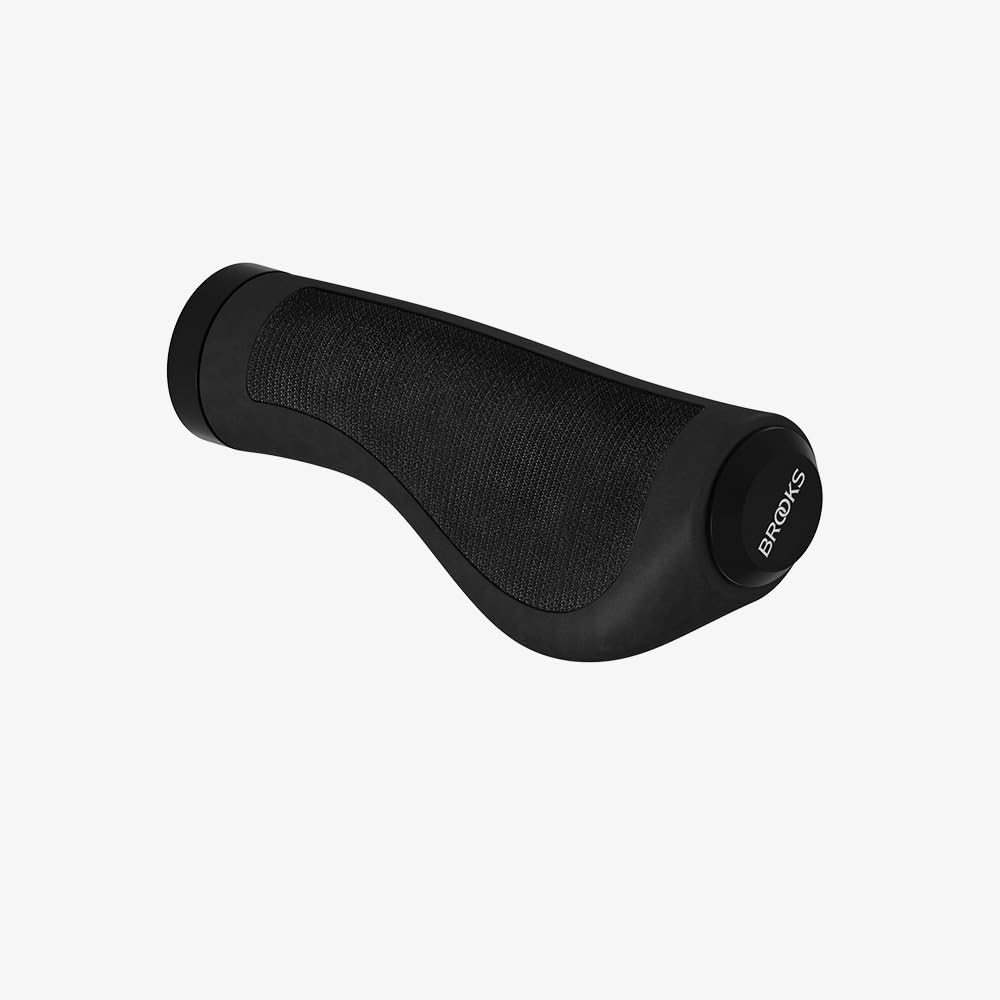 Brooks England Ergonomischer Gummigriff 130/130 schwarz | Fahrradgriffe und Zubehör