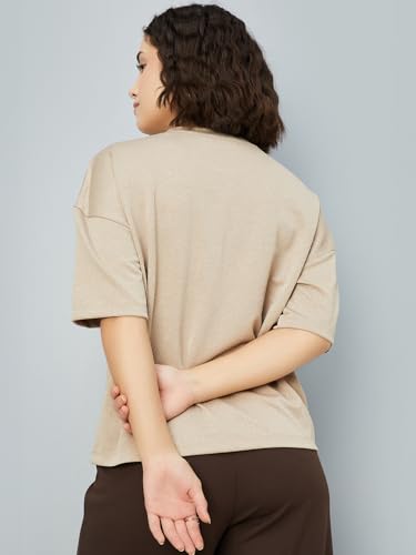 Image of Max Women's Solid Regular Fit T-Shirt