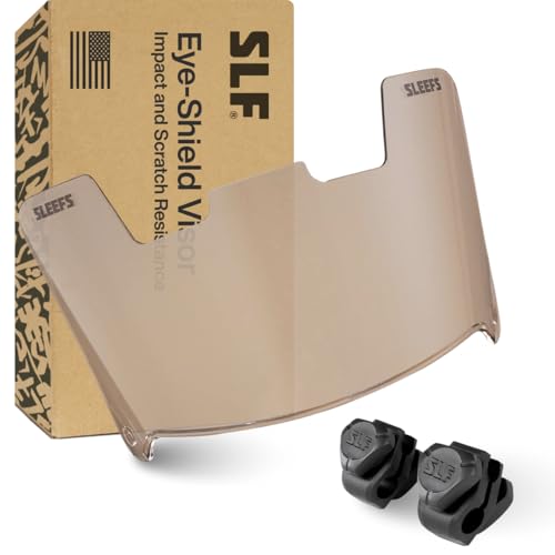 SLEEFS Football Visors for Helmet - Clear Color Tinted Professional Football Visor - Face & Eye...