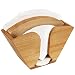 Unibene Bamboo Coffee Filter Holder, Coffee Paper Storage Container Dispenser Rack Shelf for Aeropress, Chemex, Hario V60 and Melitta Cone Filters