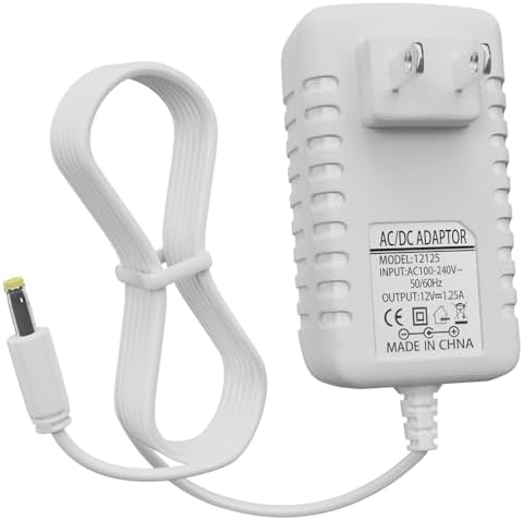Alimentatore 15W Per Echo Dot (3ª/4ª/5ª Gen) E Show 5 – 12V 1.25A, Cavo 1.8m, Bianco