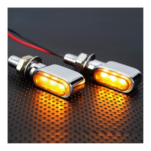 Clignotant universel pour moto 8mm boîtier silver robuste 12V - 6