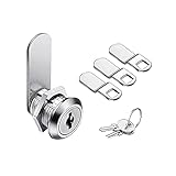 CJBIN Cerradura de Buzón, 3 Piezas Cerradura Buzon Universal con Llaves, Cerradura para Buzón de Letras de 16 mm,...
