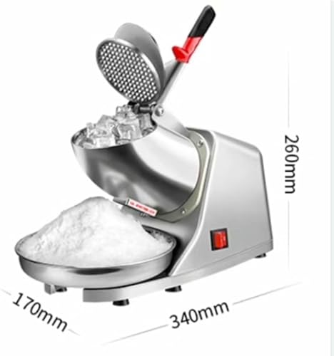 Electric Dual Blades Ice Crusher Raver, Slushie Machine, Mit Eiswürfelschalen, 330 Pfund/h, Für Hausgemachtes Rasiertes EIS, Slushies Home Und Kommerzielle Verwendung