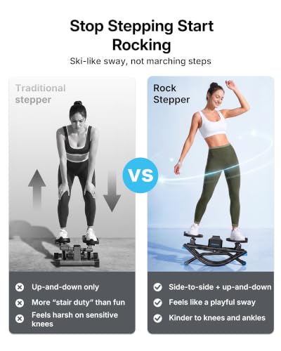 Image of Merach Rocking Steppers for Exercise at Home, 3D Motion Stair Stepper