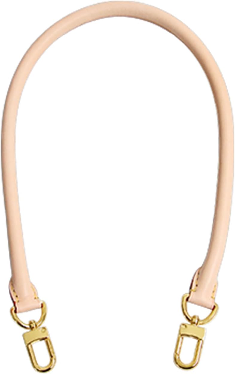 Jiesinlov 27.5inches Vachetta Leather Shoulder Rolled Strap Replacement,Short Bags Strap for Soft Lucky Speedy 25 30 Handbags(Apricot) - Image 4