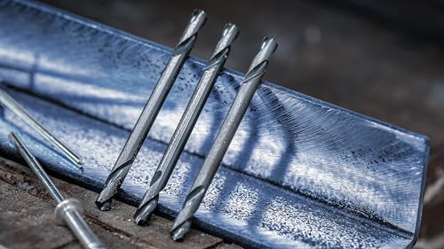 Bosch 10x PRO Metal HSS-G Spiralbohrer mit Doppelklinge (für Nichteisenmetalle, Stahl, Ø 4,90 mm, Professional Zubehör Bohrmaschine/Schrauber)