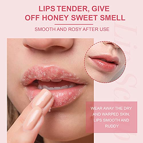 Find Back Lip Scrub Treatment, Lip Scrubs Exfoliating Moisturizer Sugar Lip Surb Cruelty-Free For Repairing Dry & Chapped & Peeling And Cracked Lips thumb #3