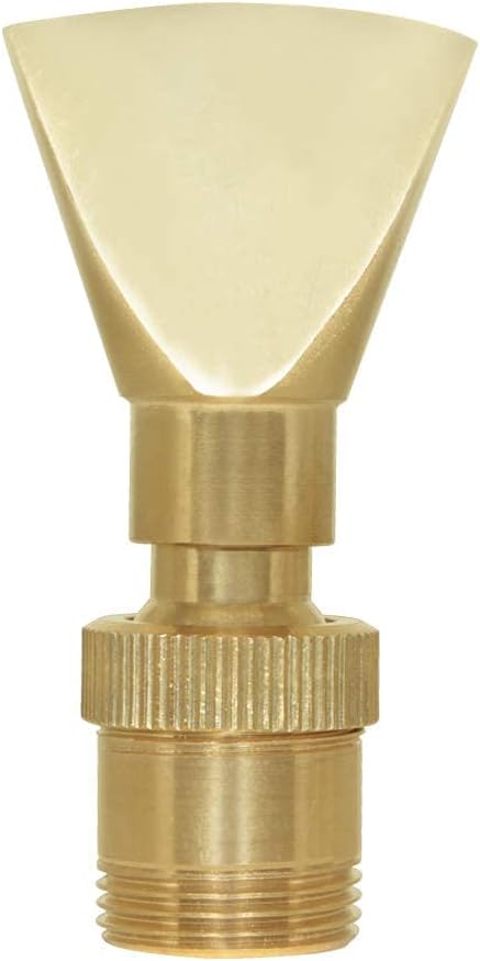Hooshing Brass Fan Fountain Nozzle 1/2" DN15 and 3/4" DN20 Water Spray