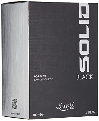 Sapil Solid Black For Men - Eau De Toilette 100 Ml - 2