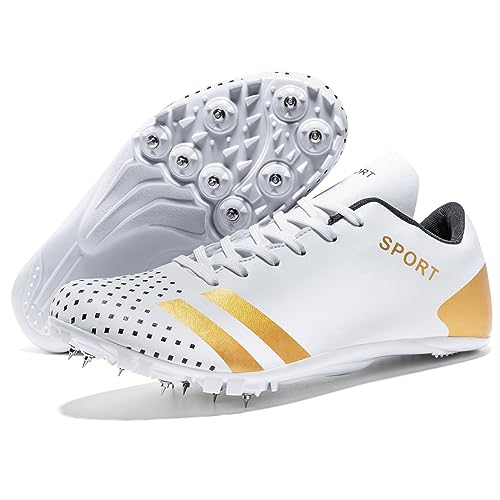 WCCICSS Track Shoes Spikes Tênis de corrida à distância, masculino, feminino, atlético, corrida de a