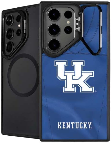Skinit Kickstand Phone Case Compatible with Galaxy S24 Ultra - Officially Licensed University of Kentucky UK on Blue Design
