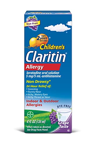 Children's Claritin Non-Drowsy Grape Allergy Relief Liquid, 4 fl oz