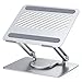 Produktbild UGREEN Laptop Ständer Höhenverstellbarer drehbarer Notebook Stand Drehbare Basis Kompatibel mit Allen Laptops 10-17,3", MacBook, Dell, Lenovo(Silber)