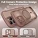 TAURI Magnetic for iPhone 16 Pro Max Case, Cute Wavy Design [Full Camera Protection] [Compatible with Magsafe] Anti-Slip Translucent Matte Case for iPhone 16 Pro Max for Women Girls, Desert Brown