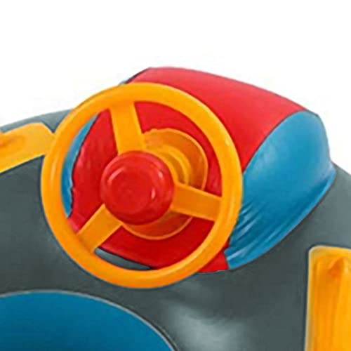 Boia de piscina inflável anel de natação durável assento de bebê barco iate para crianças de 1 a 5 a