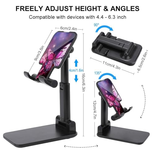 Support de téléphone portable pliable bureau smartphone universel rose