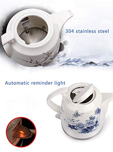 Bouilloire électrique rétro en céramique 1,2 L 1000W eau rapide pour thé