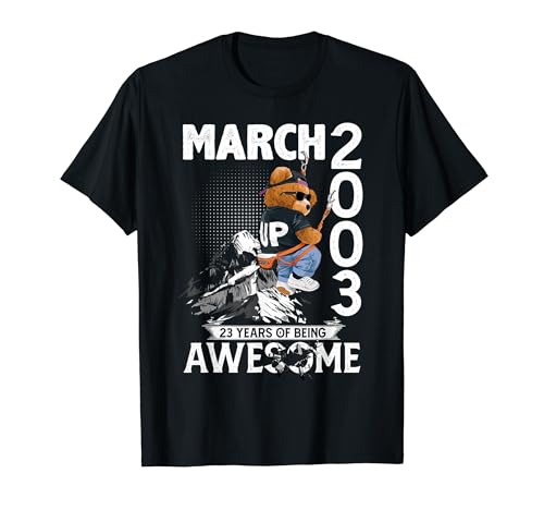 Mens 23rd Birthday Legends March 2003 Vintage 23 Years Old T�V���c