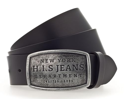 Ceinture H.I.S leather 40mm black W115 du bureau aux sorties