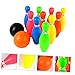 VINTORKY Educational Boys and Girls Bowling Game Indoor Ball Toys Set Handles Eco-Friendly Safe for Year Old Boys Girls Random Style