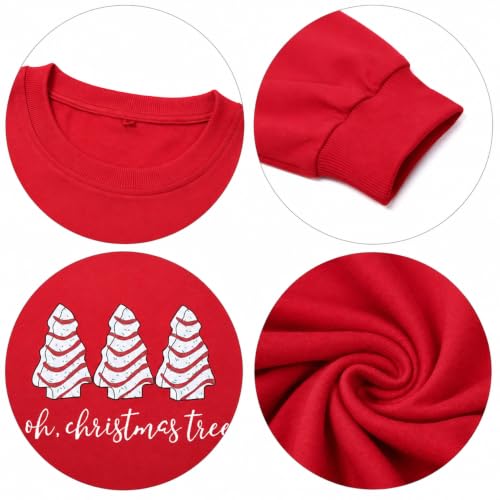 Oh Christmas Tree Snack Cake Sweatshirt for Women - Image 6