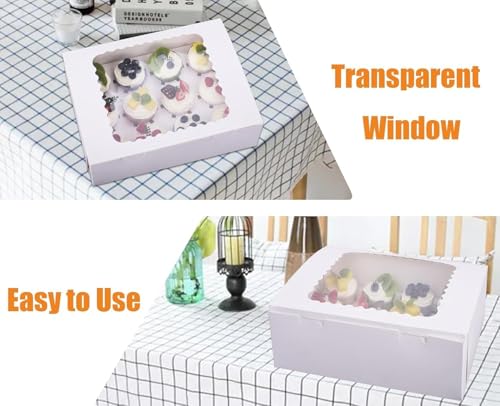 Boîtes à cupcakes avec inserts stables pour transporter vos gâteaux sans risque - 6