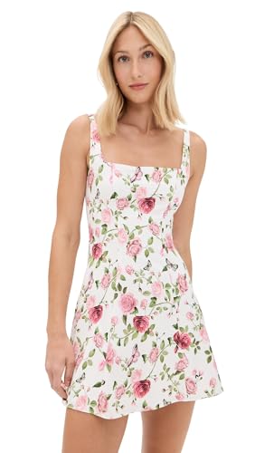 alice + olivia Womens Julia Mini Dress Garden Gossip Off White 8