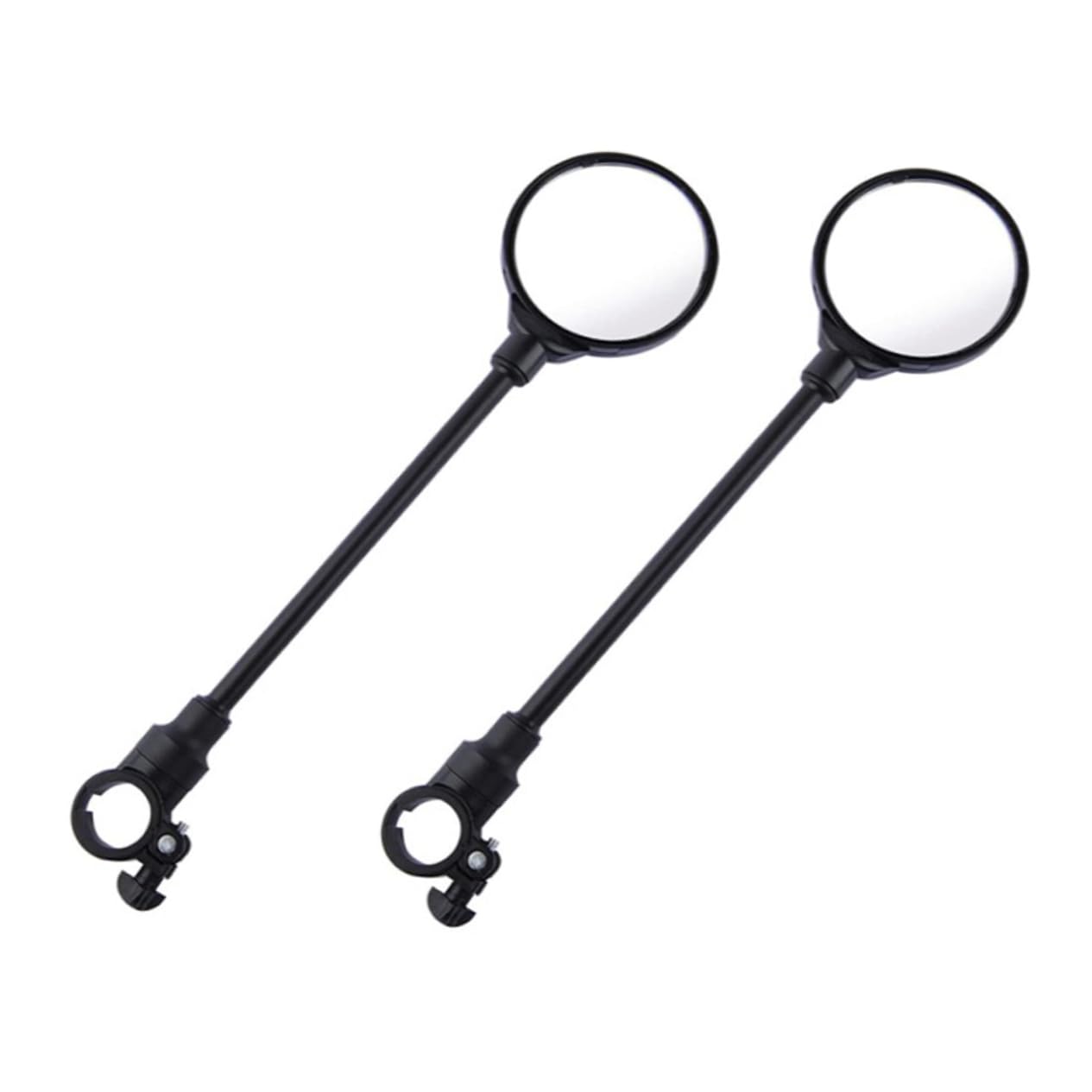 TOYANDONA 2 Stück Rückspiegel Lenkerspiegel Fahrradspiegel Für Lenker Motorradspiegel Für Lenker Fahrradrückspiegel Fahrradgriffspiegel Runder Fahrradspiegel Abs Schwarz