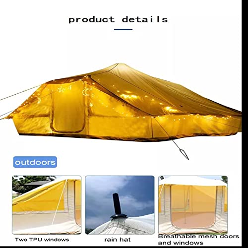 Carpa para camping doble con puertas y toldo miniatura 5