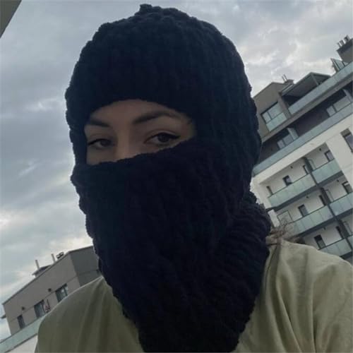 Chapeau tissé main peluche isolant et doux pour le ski - 7