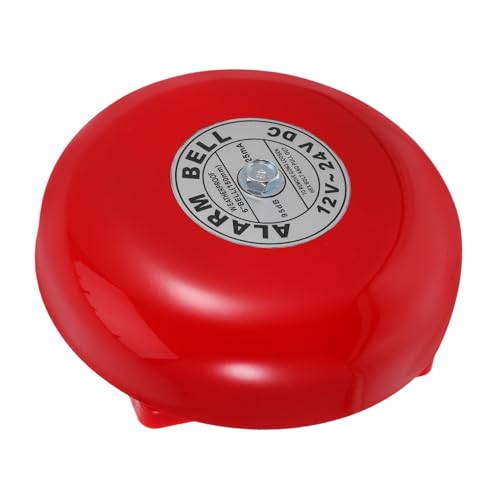 Veemoon Aufzugsalarm Glocke Brandschutzalarm Brandmelder Türklingel kabellos Plastik rot