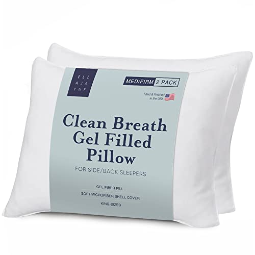 Set 2 Almohadas King Size de Fibra Firme