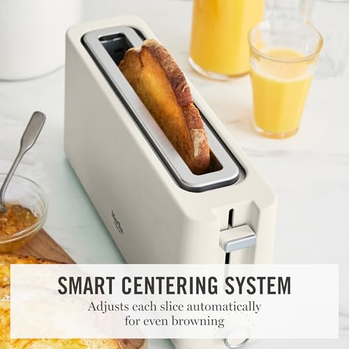 Martha Stewart 2 Slice Long Slot Toaster, Extra Wide, Linen Cream by Martha Stewart - Used condition - Image 6