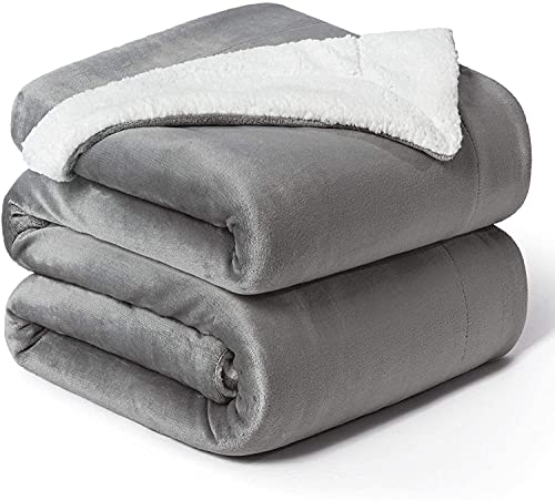 Image of BSB HOME Ultra Soft Cotton Warm Sherpa Super Soft Printed Knitting Fabric Quilted Blanket for Winter, Multicolor, Size 220 x 228 Cms (Approx 7.4 x 7 ft) (Double) (Comforter)