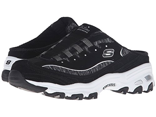 Skechers Skechers Women's D'lites Resilient Slip-On Mule Sneaker, Black/White, 9.5
