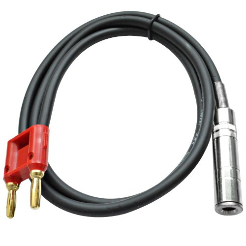 Cable de conexion hembra de 0,63 cm a 1,27 cm Seismic Audio sin ruidos ni falsos contactos