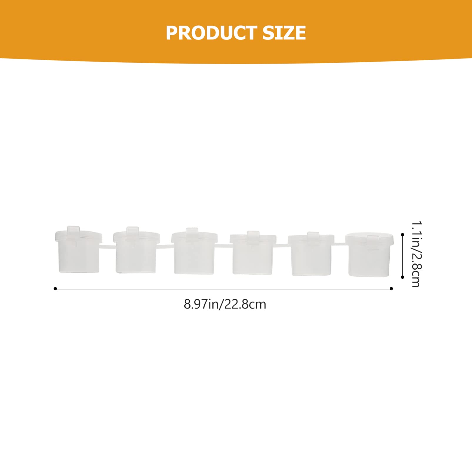 HOMSFOU 20pcs Empty Paint Pots Paint Mini Pots Storage 6 in Supplies for Boys and Girls