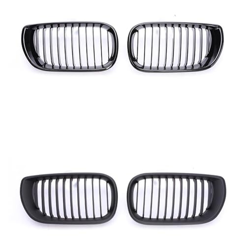 Grille de calandre BMW E46 Facelift robuste en ABS noir mat antichoc