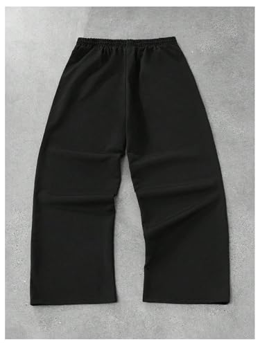 Men's Rhinestone Glitter Baggy Sweatpants Drawstring Elastic Waist Hip Hop Pants Streetwear2