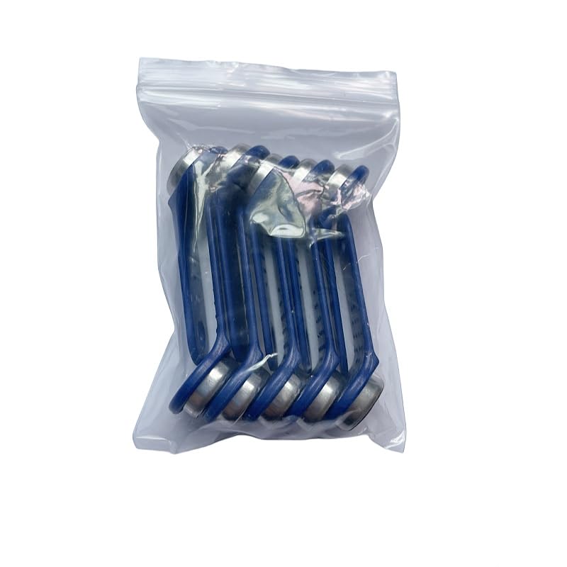 10xIbutton Keyfob DS1990A DS1990 F5 Serial Number iButton I-Button Key IB Tag CardWaterproof RFID TAG (Blue)